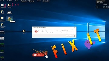 How To Fix msvcr71.dll is not found error | With English Subtitle |2021