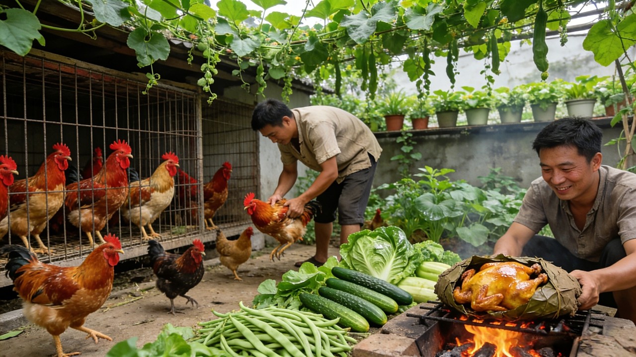 从林间到盛宴：泥土包裹的美味，叫花鸡味道勾人 From Woods to Feast: The Mud-Wrapped Delicacy with an Irresistible Aroma.