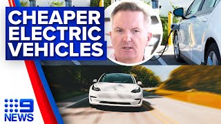 Energy minister insists electric vehicles will get cheaper | 9 News Australia screenshot 4