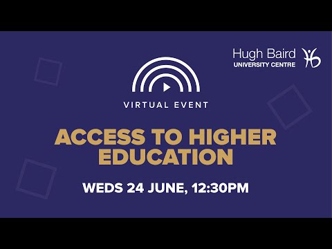 Virtual Event: Access To Higher Education