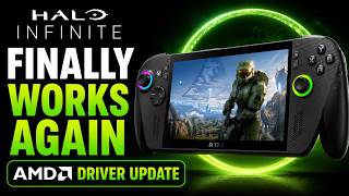 Halo Infinite FINALLY Works on ROG Xbox Ally X! New Radeon Driver Test
