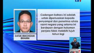 HUKUMAN BERAT PADA PEMBOCOR RAHSIA- KOMEN DATUK IRMOHIZAM [10 FEB 2016]