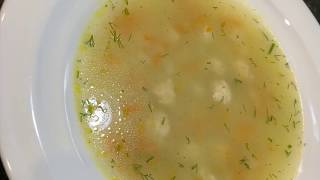 Суп с фрикадельками и рисом | курица 🍗 | детский