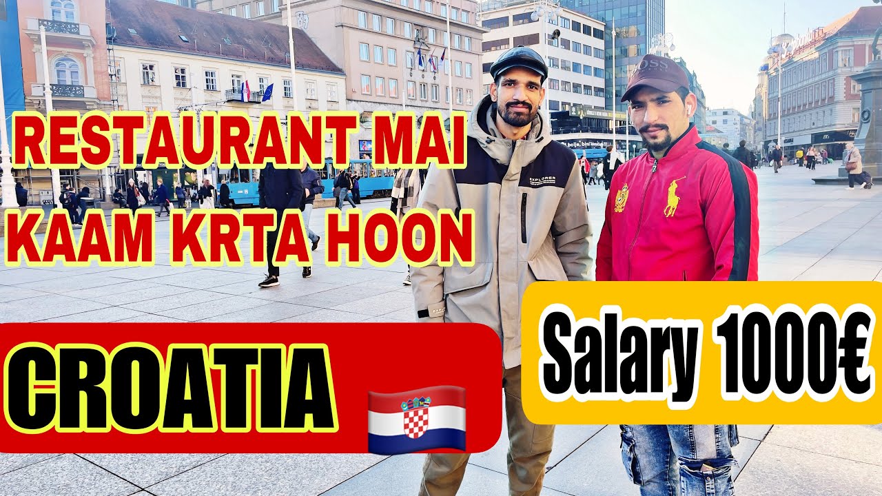 #croatia #zagreb #croatiavlog RESTAURANT WORKER IN CROATIA || ONE YEAR WORK PERMIT || SALARY 1000€