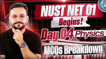 NUST NET 01 25th November Physics Solutions | NUST 25th Nov Physics  Questions | NET 01 Physics