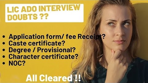 LIC ADO Documents Related Doubts!! #licado #licado2023 #govtjob #lic #licadoresult2023 #licinterview