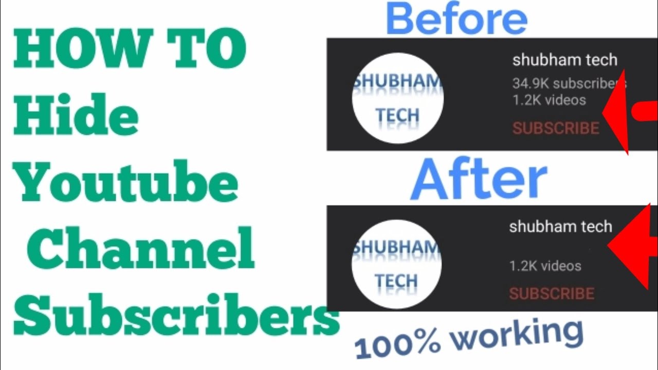 How to hide youtube channel subscribers count | youtube subscribers ...