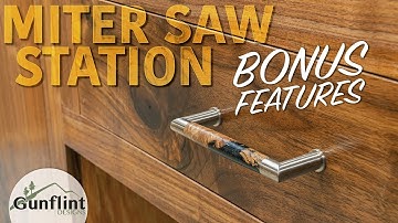 Making Custom Drawer Pulls & T-Track Installation - Woodworking