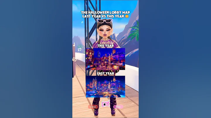 HALLOWEEN MAP BEFORE VS AFTER!! 🎃❤️ #dti #dresstoimpress #halloween #nostalgia #roblox #shorts #fyp