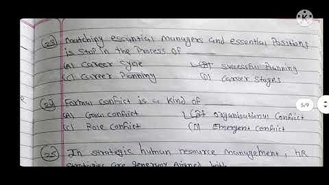 mcom sem 4 Human Resource Management  mcq part -1