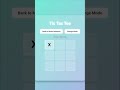 "Build a Classic Tic Tac Toe Game in [Your Programming Language] | Easy Coding Tutorial" #coding