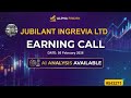 Jubilant Ingrevia Ltd | 543271 | Earning Call | Alfa Finder