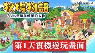 【牧場物語 橄欖鎮與希望的大地】第1天實機遊玩畫面(Switch)