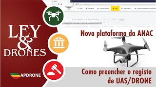 Como preencher o registo de Drone/UAS na nova plataforma da ANAC