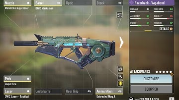 Razorback Vagabond Nuke with Gunsmith / Loadout | Delivered as promised | CODM