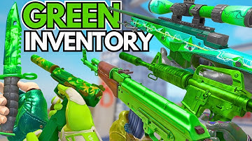 The BEST GREEN Inventory in CS2 (BUDGET Green Skins Loadout)