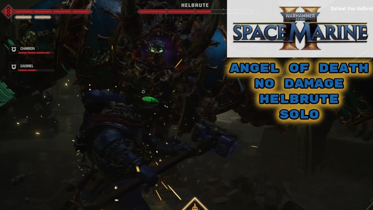 Warhammer 40k Space Marine 2 Helbrute Boss Fight No Damage