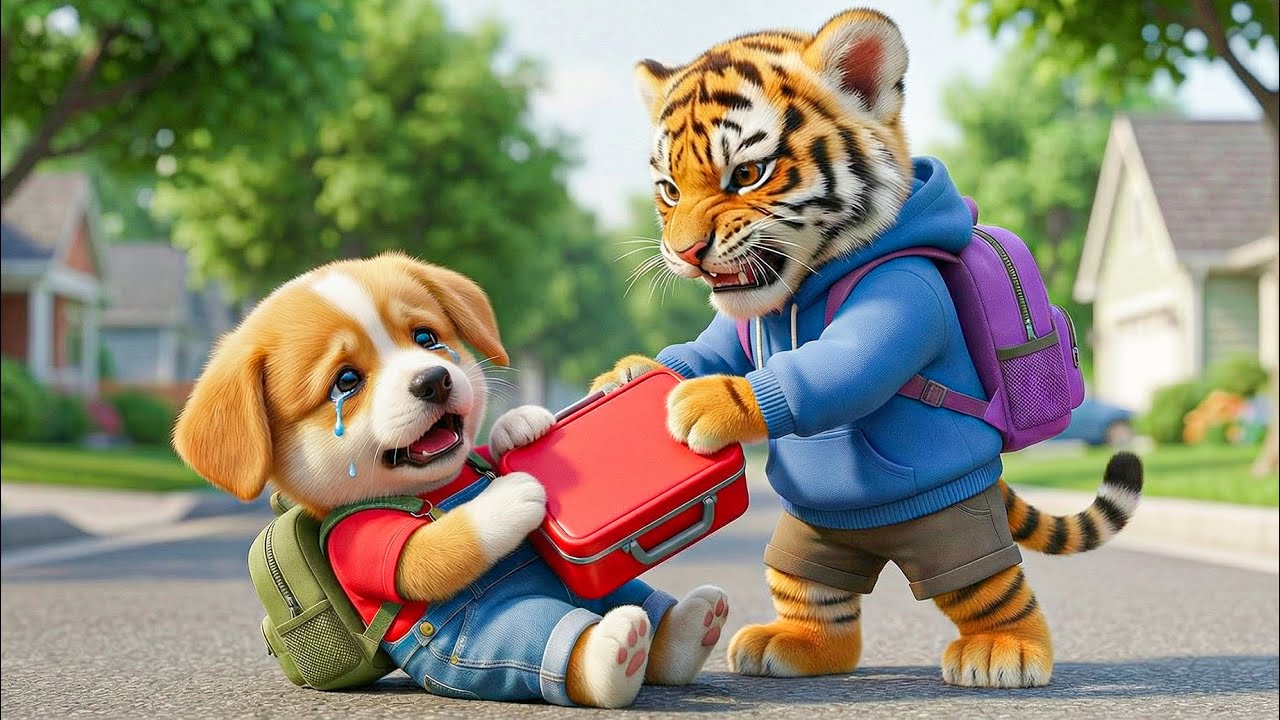 Baby Pubby Forgives the Tiger Who Stole His Lunch 🐶🍱💛 A Touching Story of Kindness and Healing