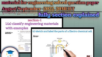Material for engineering solved question paper August/September-2022 for diploma c-20 students