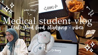 MEDICAL STUDENT VLOG (о´∀`о) | Days in the life, studying for exams + assignments, feat. good food