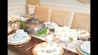 2019 Fall Thanksgiving Tablescape Decorate With Me Last Minute Dinner Party Ideas