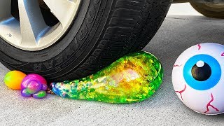 Crushing Crunchy & Soft Things by Car! - Floral Foam, Squishy, Chalk and More! by HelloMaphie 17,493,865 views 4 years ago 4 minutes, 29 seconds