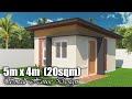 5m x 4m (20 sq.m) SMALL HOUSE DESIGN with 1 BEDROOM