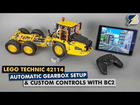 Real automatic transmission for LEGO Technic 42114 6x6 Volvo + custom controls with BC2