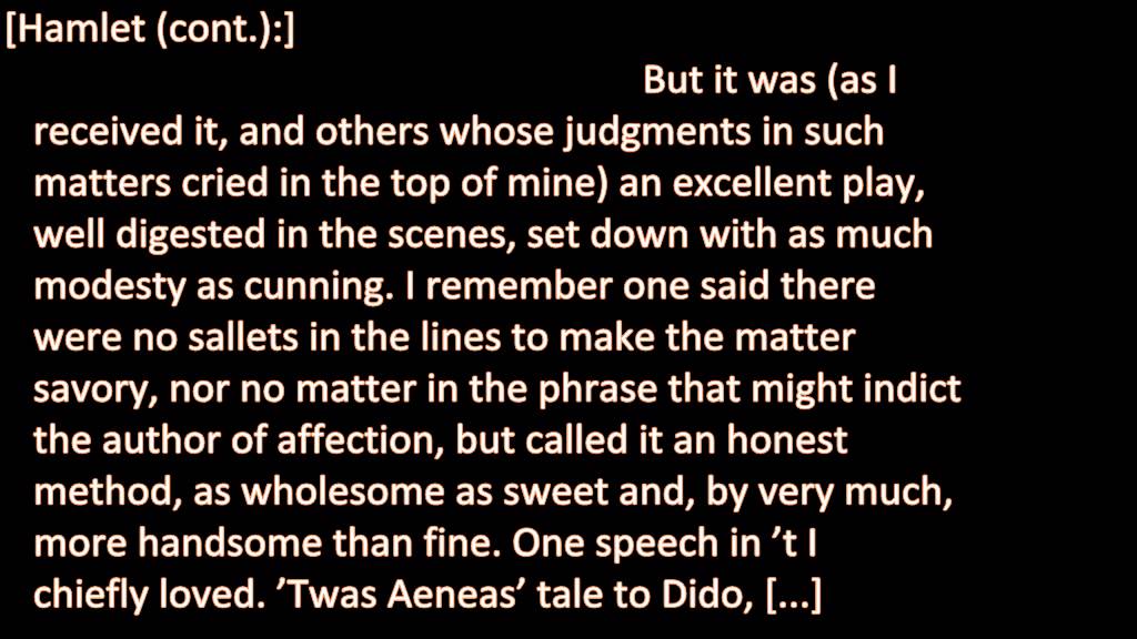 Understanding Hamlet 43 (Act II - Scene 2 - Part 11)