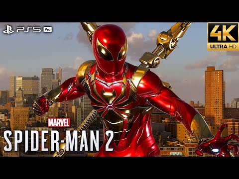 Marvel's Spider-Man 2 PS5 Pro - Iron Spider Armour Free Roam