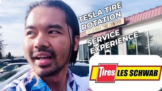 Day in the Life of a Tesla Owner: Tire Rotation Service | Les Schwab Tire Center Experience