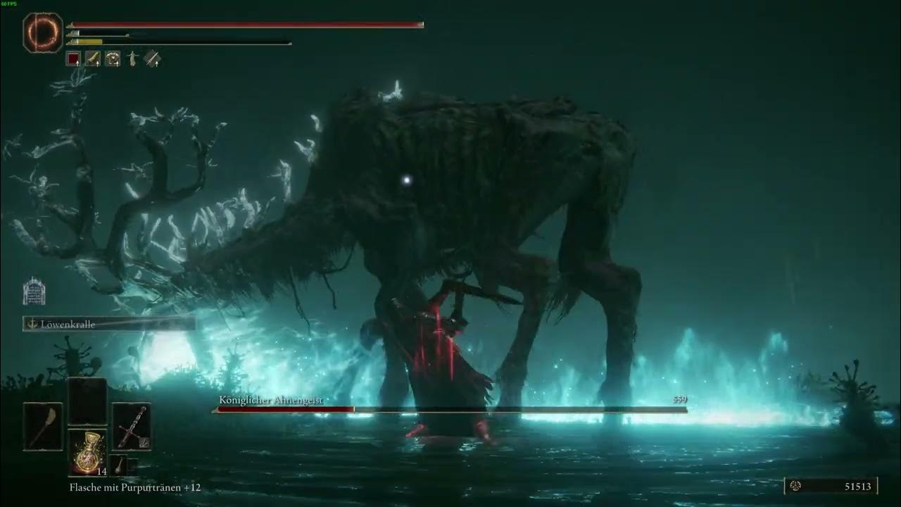 Elden Ring Königlicher Ahnengeist Heilighornland Nokron, die Ewige Stadt Boss YouTube