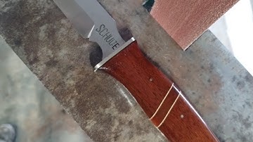 Finishing a Hidden Tang knife handle