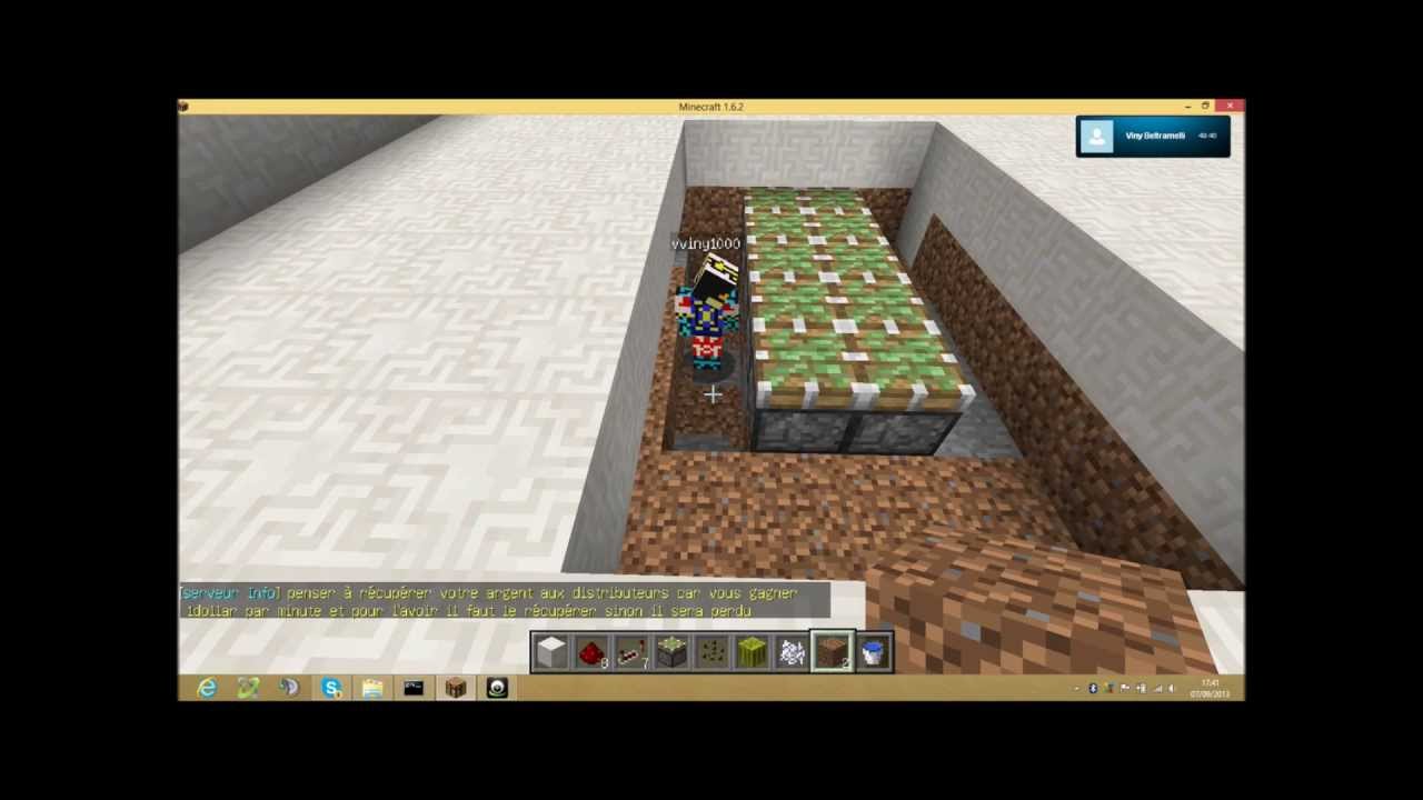 Comment Faire Un Recolteur Automatique De Pasteque Minecraft
