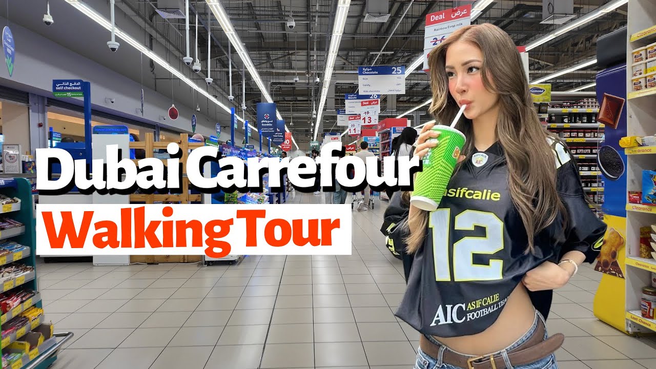Carrefour Dubai Festival City Mall Walking Tour | Prices & Products 4K