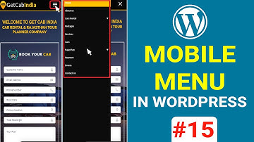 Explain Adding WordPress Mobile Menu using Free Plugin | WordPress Tutorial in Hindi