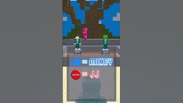Help JJ of Mikey?! Kies één inktvisspel - Maizen Minecraft-animatie
