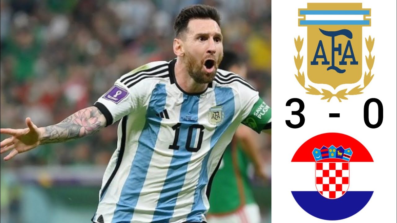 résumé Argentina vs croatia 3-0 aujourd'hui - YouTube