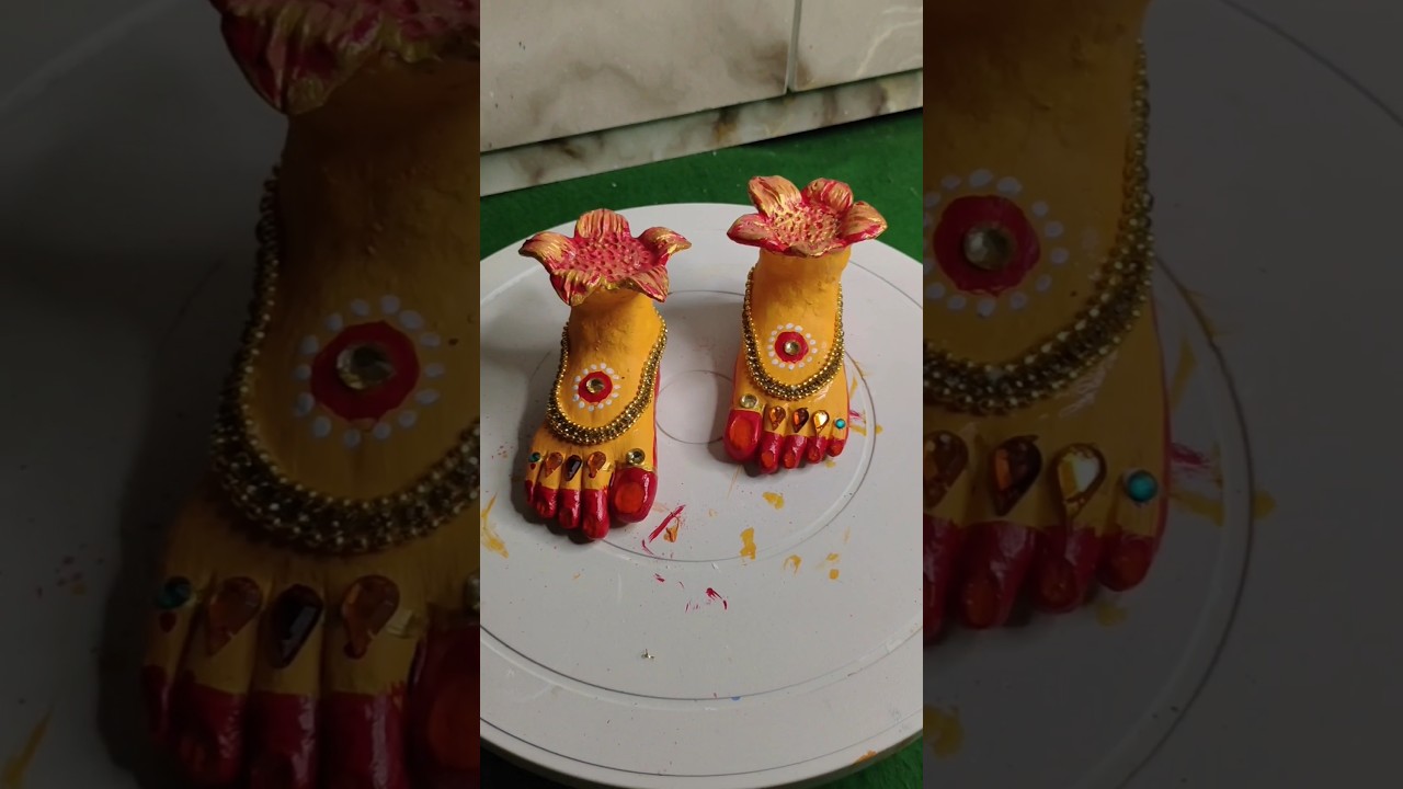 maa Laxmi charan paduka making 🙏