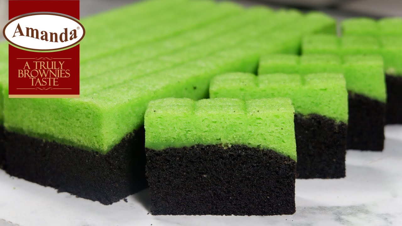 Mirip AMANDA !!! Resep Brownies Kukus COKLAT PANDAN Lembut & Nyoklat Mirip AMANDA !!! Resep Brownies Kukus COKLAT PANDAN Lembut & Nyoklat