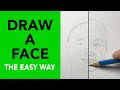 Draw a face  easy stepbystep drawing tutorial