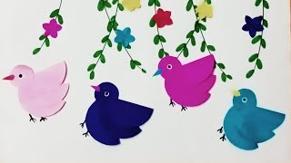 DIY Paper Birds/Easy paper 🐦 Birds making craft Ideas