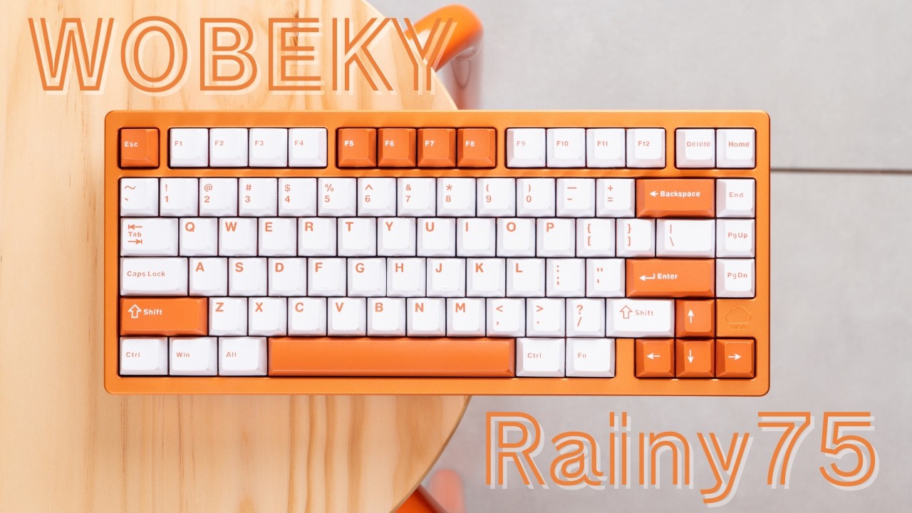 新カラー登場！？スイッチも新しくなった「WOBKEY Rainy75 Orange