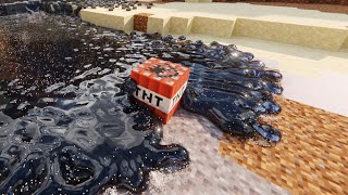 TNT Vs Ultra Realistic Water in Minecraft