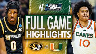 Missouri Vs Miami - Full Game Highlights First Round Ncaa March Madness 2026