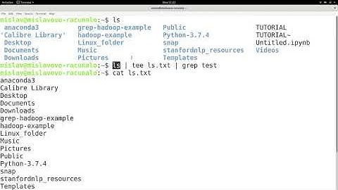 Linux Tutorial Series - 68 - The tee command