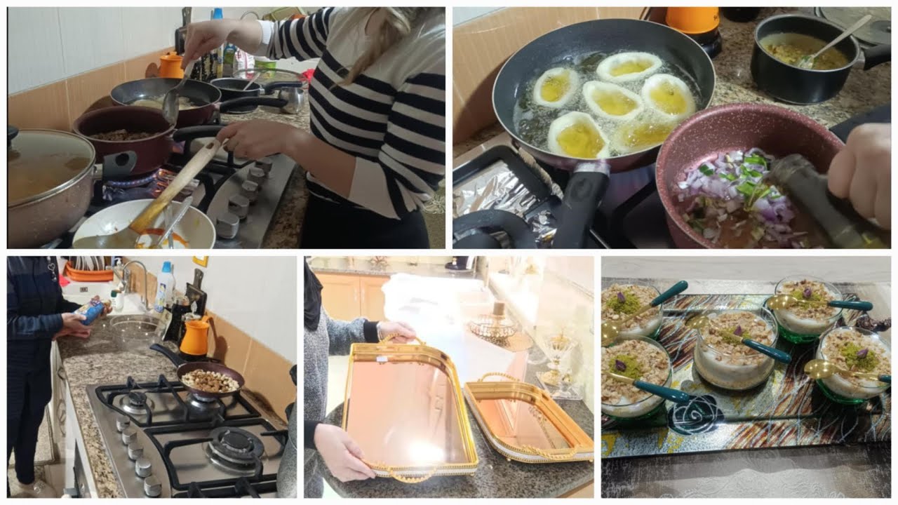 تحضير شقان الفطر أنا والبنات 👩‍❤️‍👩 مسفوف تونسي 🇹🇳 بالكريمة والفاكية للسهرية في رمضان 🌛 ولا للسحور 🍚