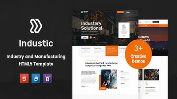 Industic - Factory and Manufacturing HTML5 Template | Themeforest Website Templates and Themes