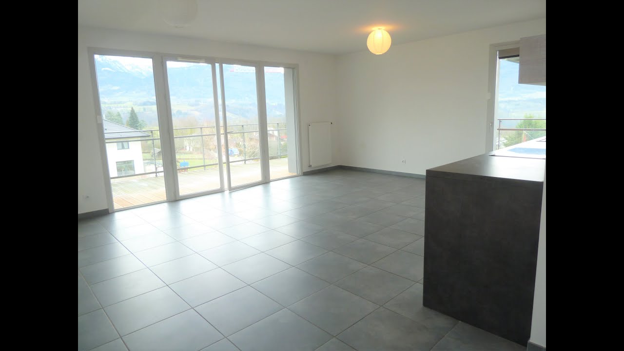 Visite vidéo d'un appartement 4 pièces récent à Argonay en location en Haute-Savoie. 4807 Immobilier