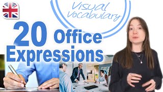 20 Office Expressions to Describe Your Workplace - Visual Vocabulary